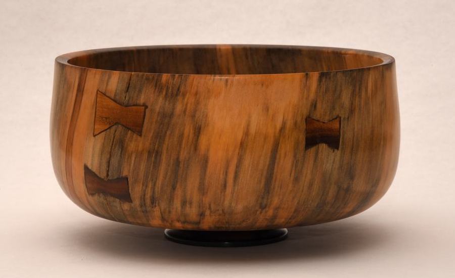 Pine Pedestal Bowl